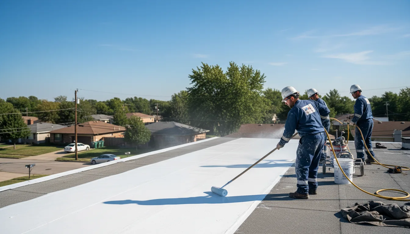 Commercial roof coating in Metcalfe, MS near me